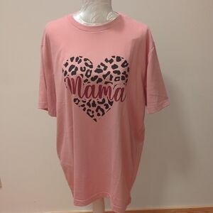 George Pink 'Mama' Heart Tee - Short Sleeve